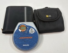 Philips Jogproof Portable CD Player AX3211/17 Parts Repair 2 Cases Untested