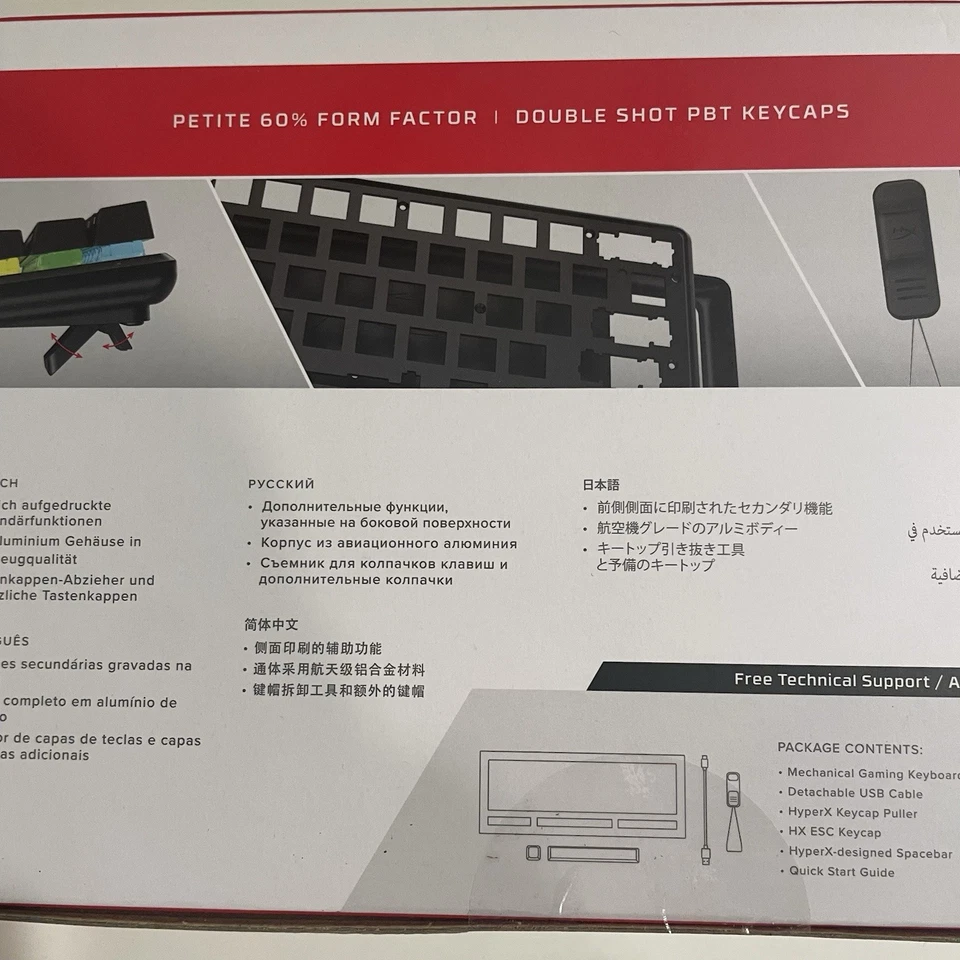 HyperX Alloy Origins 60 Mechanical Gaming Keyboard Red Linear Wired RGB - Image 3 of 4