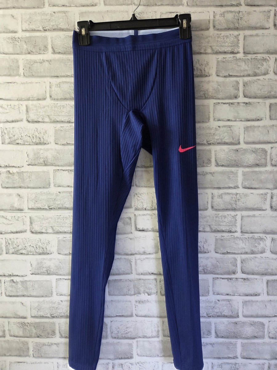 【美品】NIKE Pro elite 2017 rosa ロングタイツ Nike Pro Elite Rosa Team Track & Field Tights Blue DX9059
