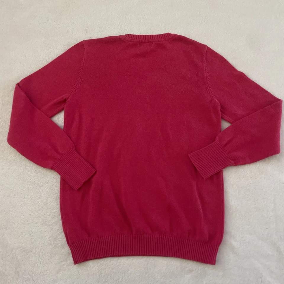 The Children's Place Pink w/Yellow Peace Sign Sweater Size XL(14) NWOT - Image 4 of 4