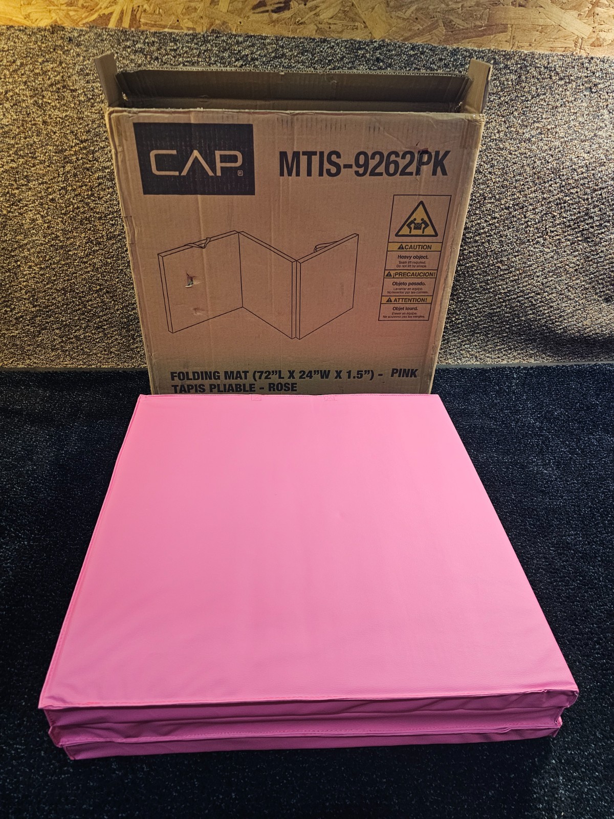 CAP Barbell 6' x 2' All Purpose Folding Anti Tear Exercise Training Balance Mat