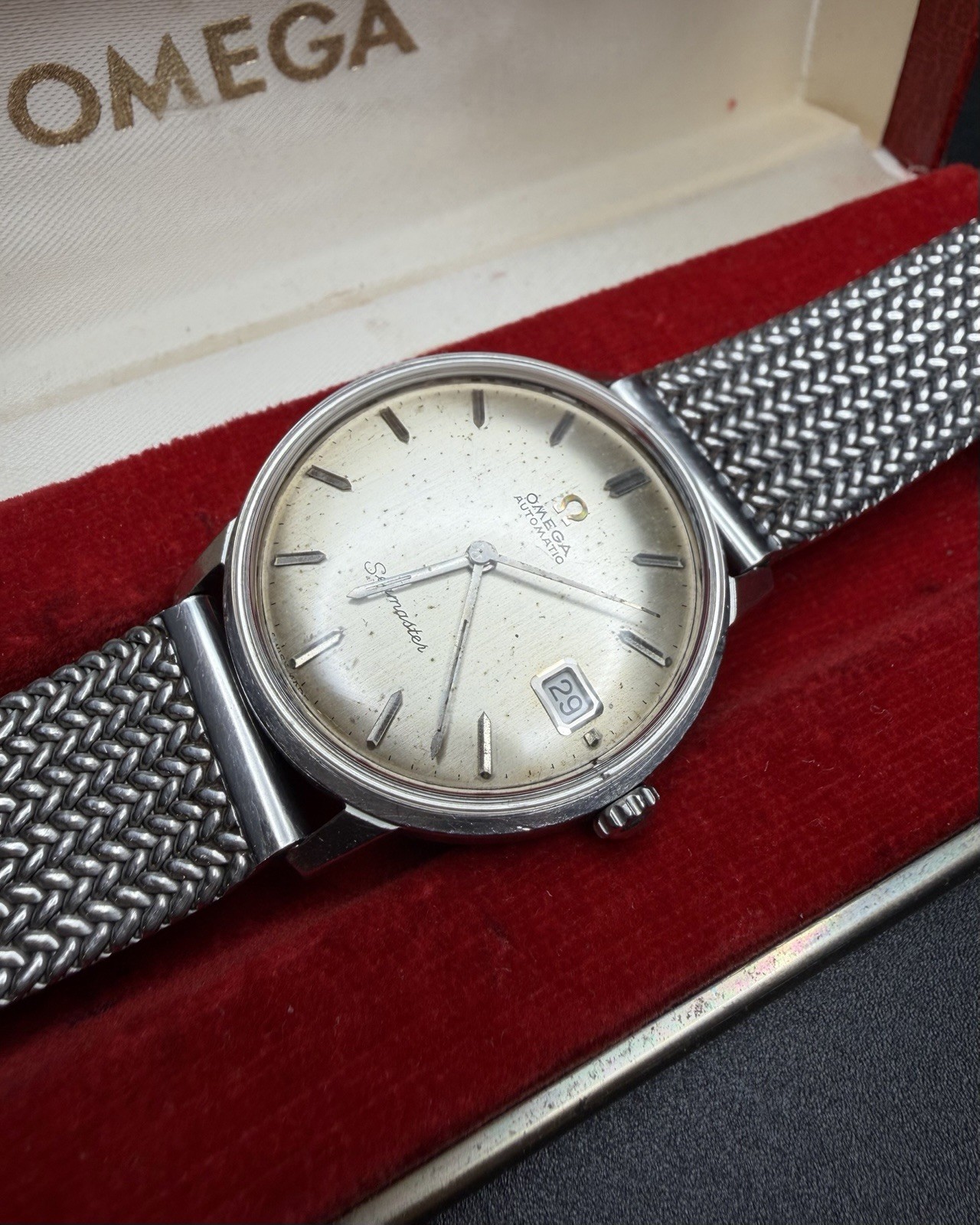 Omega Seamaster Automatic Ref 166.001 Champagne D… - image 4