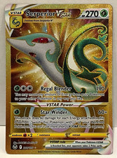 2022 Pokemon Serperior VSTAR 210/195 Silver Tempest Secret Rare Gold Full Art  on eBay
