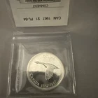 1967 Canadian Silver Dollar Coin - Centennial Commemorative - CMG PL-64