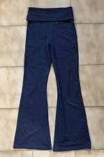 Offline by Aerie The Hugger High Waisted Foldover Flare Leggings Navy Sz M