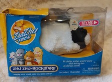 2009 Cepia Zhu Zhu Pets Rockstars Hamster Ryder Black White Electronic Toy NOS