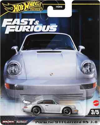 Hot Wheels PREMIUM 2024 PORSCHE 911 CARRERA RS 3.8  FAST&FURIOUS TOKYO DRIFT
