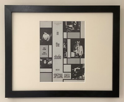 SPECIAL AKA+IN THE STUDIO+1984+ORIGINAL FRAMED POSTER SIZED AD