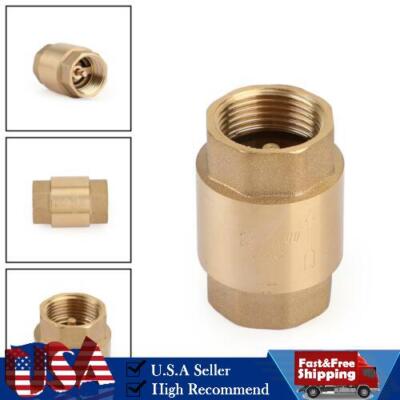 DN20 3/4'' NPT In-Line Check Valve Brass Spring Loaded Inline 200PSI