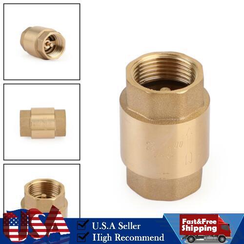 DN20 3/4" NPT In-Line Check Valve Brass Spring Loaded Inline 200PSI