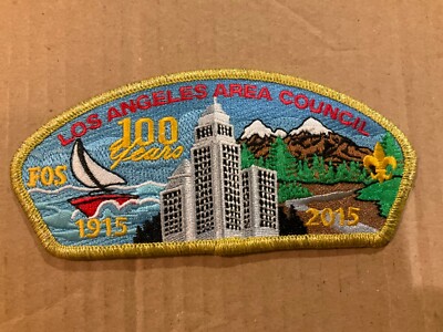 Los Angeles Area Council CSP FOS 2015 100 Years Gold Mylar Border b