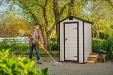 BOX CASETTA CAPANNO KETER IN RESINA DA GIARDINO 129x103x196HCM MANOR 4X3