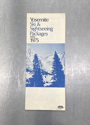 YOSEMITE BADGER PASS 1974-75 Ski Brochure Tourism CALIFORNIA Souvenir Travel