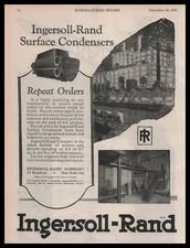 1926 Ingersoll Rand Company New York City Surface Condensers Vintage Print Ad