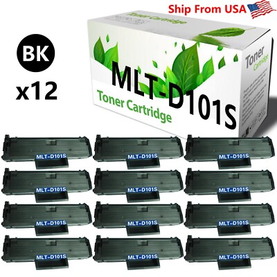 12-PACK Compatible MLTD101S D101S Toner Cartridge For SCX-3405 ML-2165W Printer