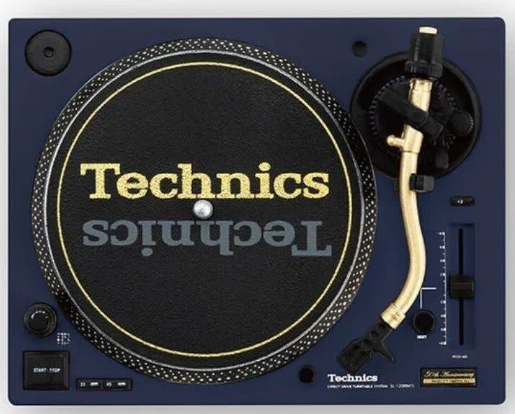 BLUE Technics 50th Anniversary Miniature SL-1200 M7L Turntable + 