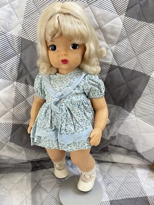 Doll Terri Lee in tagged Blue Floral Print Dress1950s