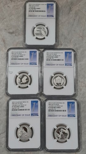 2015 NGC PF 70 ULTRA CAMEO, 14 COIN SET, FIRST DAY OF ISSUE - Picture 5 of 6