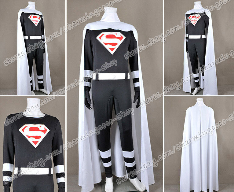 Man of Steel Superman Costume Cosplay Suit Clark Kent Jumpsuit Ver1