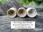 Old Rare Vintage Antique Civil War Relic Swage Base Miniball Appomattox Virginia