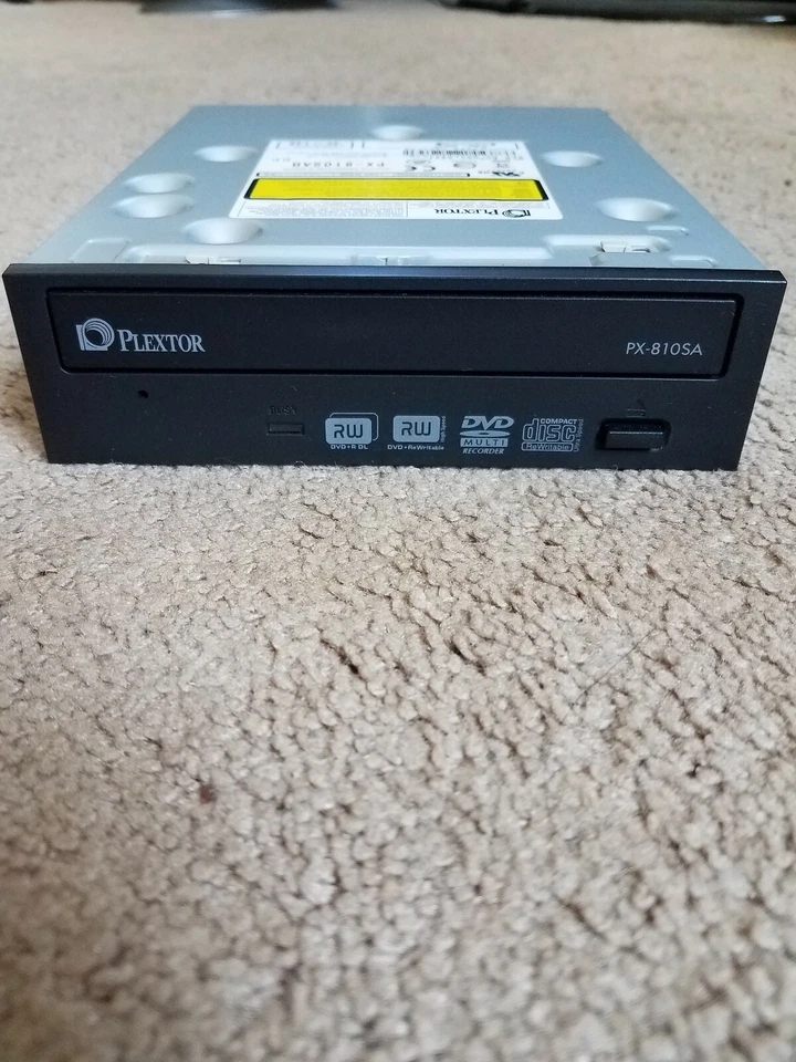 PLEXTOR PX-810SA 18x Super Multi DVD/CD Drive Burner Works Great USED - Image 2 of 4