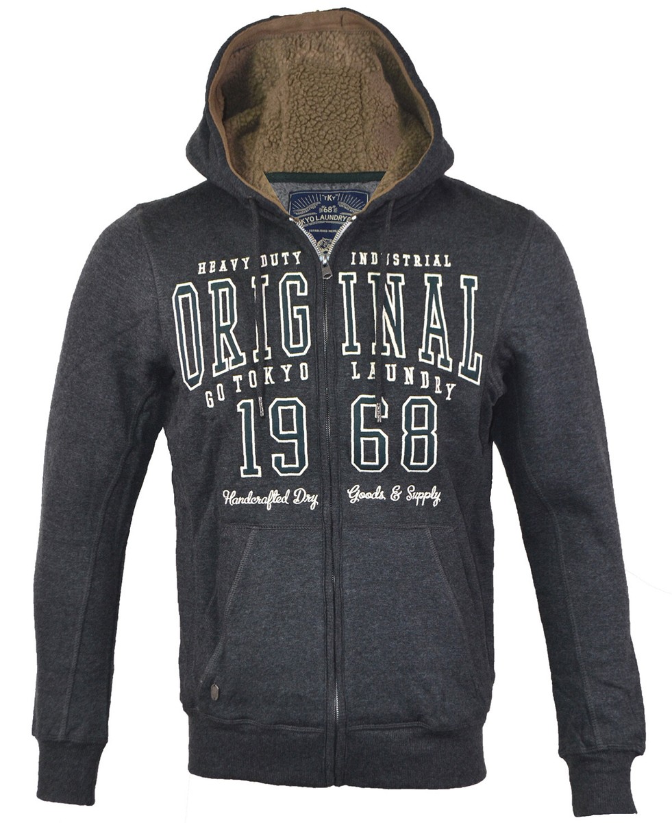 Tokyo Laundry Sweat à Capuche Zippé Pour Homme Avec Capuche