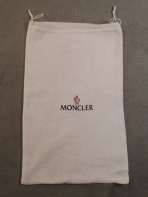 Moncler Dust Bag Storage Drawstring Pouch  13.5  x 8.5  Shoe Travel