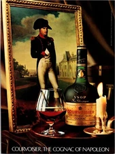 Courvoisier Cognac of Napoleon Original Vintage Print Ad