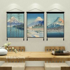 Japanese Ukiyoe Wall Pictures Mount Fuji Printed Tapestry Restaurant Decor