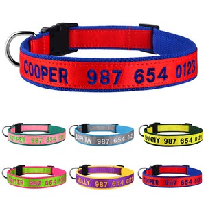 personalised dog collars ebay