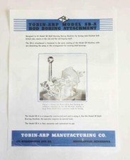 Tobin Arp Model Sb-a Rod Boring Machine Sales Flier