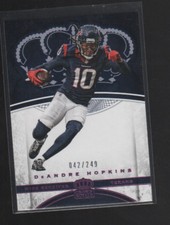 DeANDRE HOPKINS 2017 PANINI CROWN ROYALE PINK  PARALLEL CARD #22  /249
