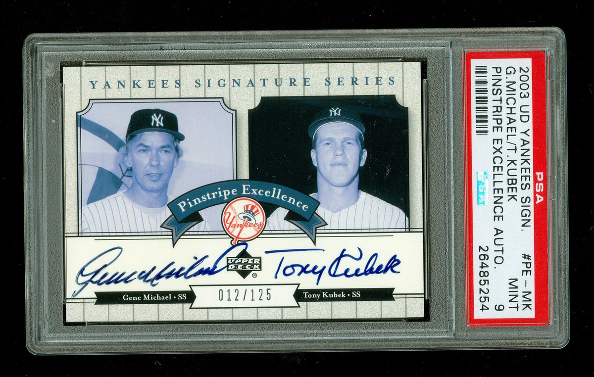 Gene Michael-Tony Kubek 2003 Yankee Signature Series Dual