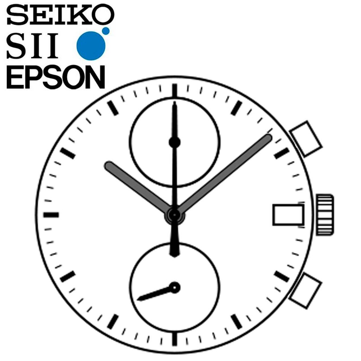 New Japan Seiko SII / TMI / Epson VK61 Watch Movement, 13 1/2