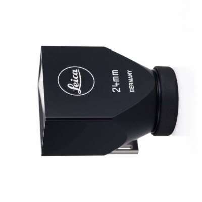 ライカファインダー24mm New Unused Leica External 24mm Black Paint Bright-line Viewfinder