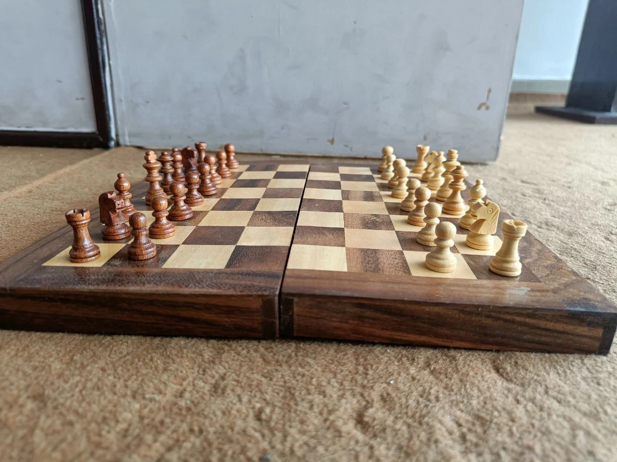 Master of Chess Olympic Wooden Chess Board 30 cm – Tournament Chess Game –  Handmade Chess Game – Wooden Foldable Chess Game – Chess Games for Children