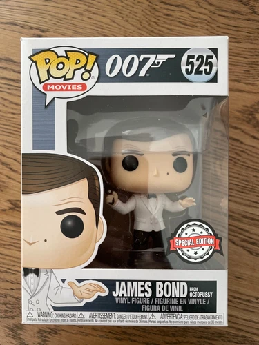 Funko Pop! Movies 007 James Bond from Octopussy #525 Vinyl Figure In Box
