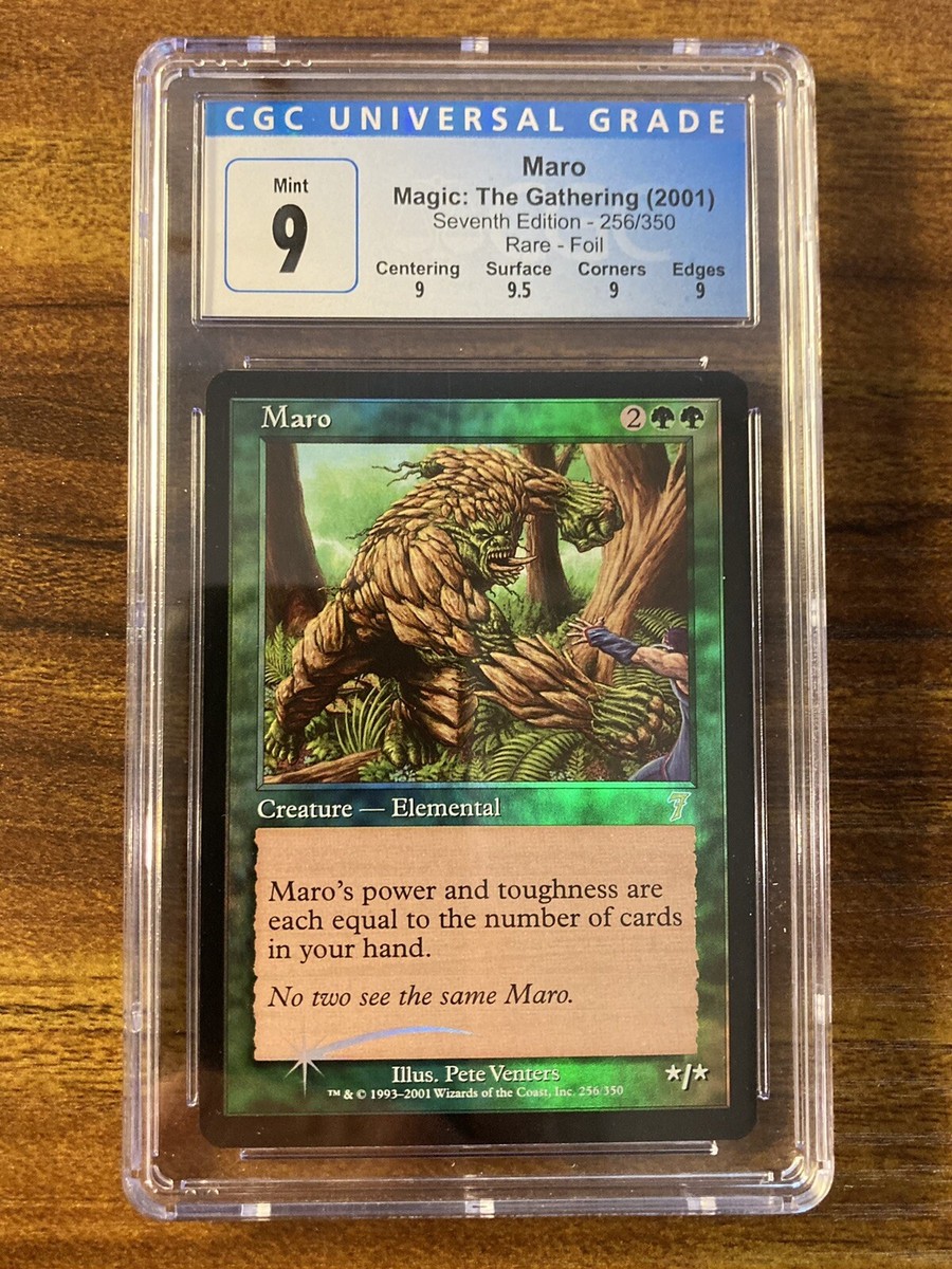 MTG✨MARO FOIL✨7th Edition CGC Quad 9's+ MINT RARE Creature