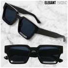 Men Classic Retro Hardcore Hip Hop Rapper SUNGLASSES Thick Black Frame Dark Lens
