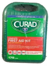 Curad Full Complete First Aid Kit Essentials 175 Items  Bandages Pads Brand New