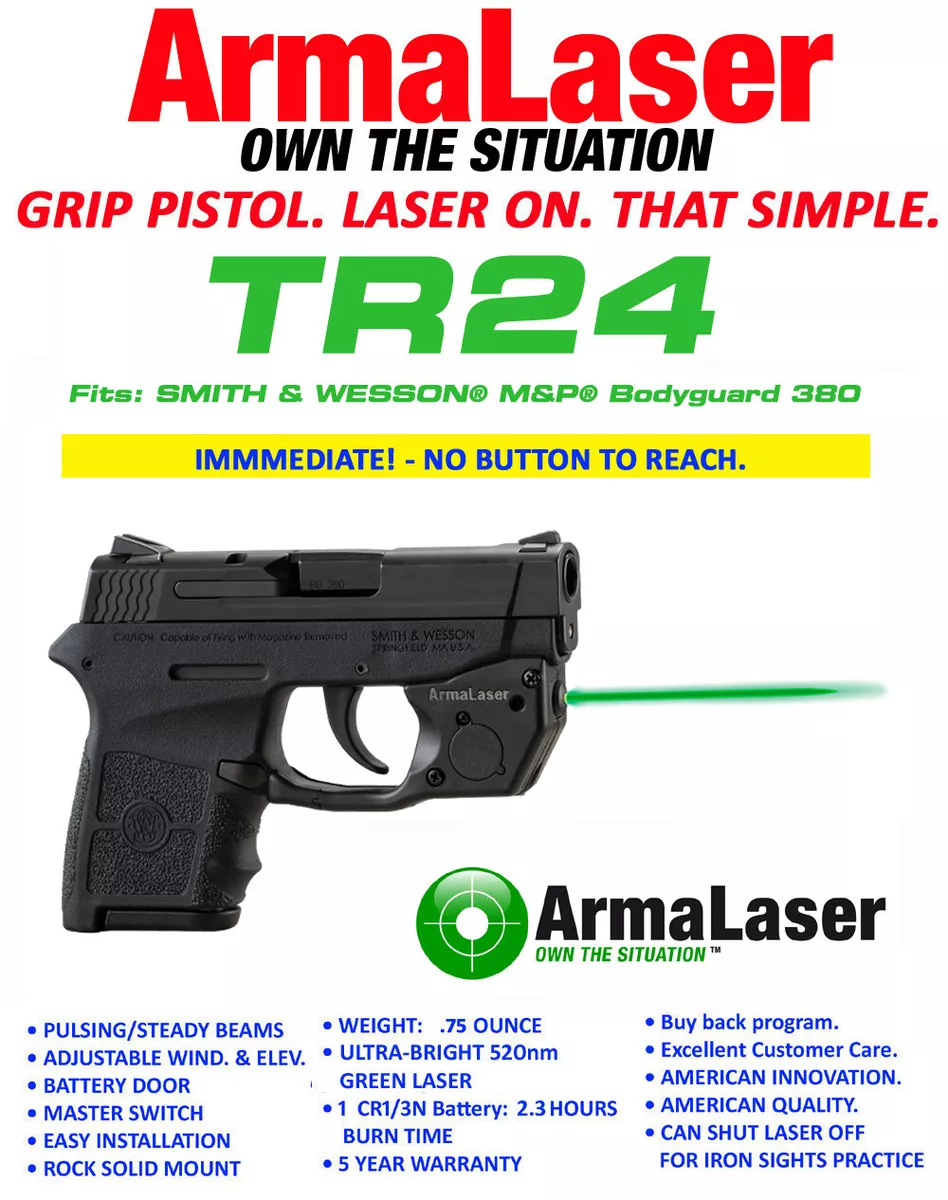 Arma Laser TR28 RED Sight S&W EQUALIZER, 380 & 9mm Shield EZ