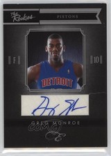 2010-11 Elite Black Box The Rookies Signatures 40/149 Greg Monroe #4 Auto 07rd