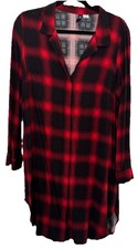 H&M Hemd  Bluse Flanellhemd Karohemd Viskosebluse 44 ( evt 40 42 ) rot schwarz