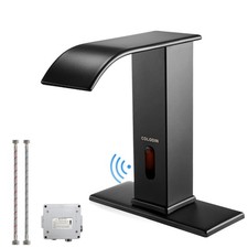 Touchless Bathroom Faucet, Automatic Sensor Waterfall Bathroom Tap, Modern St...