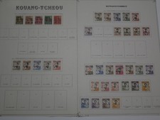 KOUANG TCHEOU LOT 37 TIMBRES NEUFS ET OBLITERES DE 1906 A 1923. BONNE VALEUR
