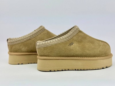 UGG Tazz Platform Slipper Damen Gr. 39 Beige Neu Warme Hausschuhe