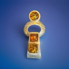 Silver .925 Baltic Amber Pendant