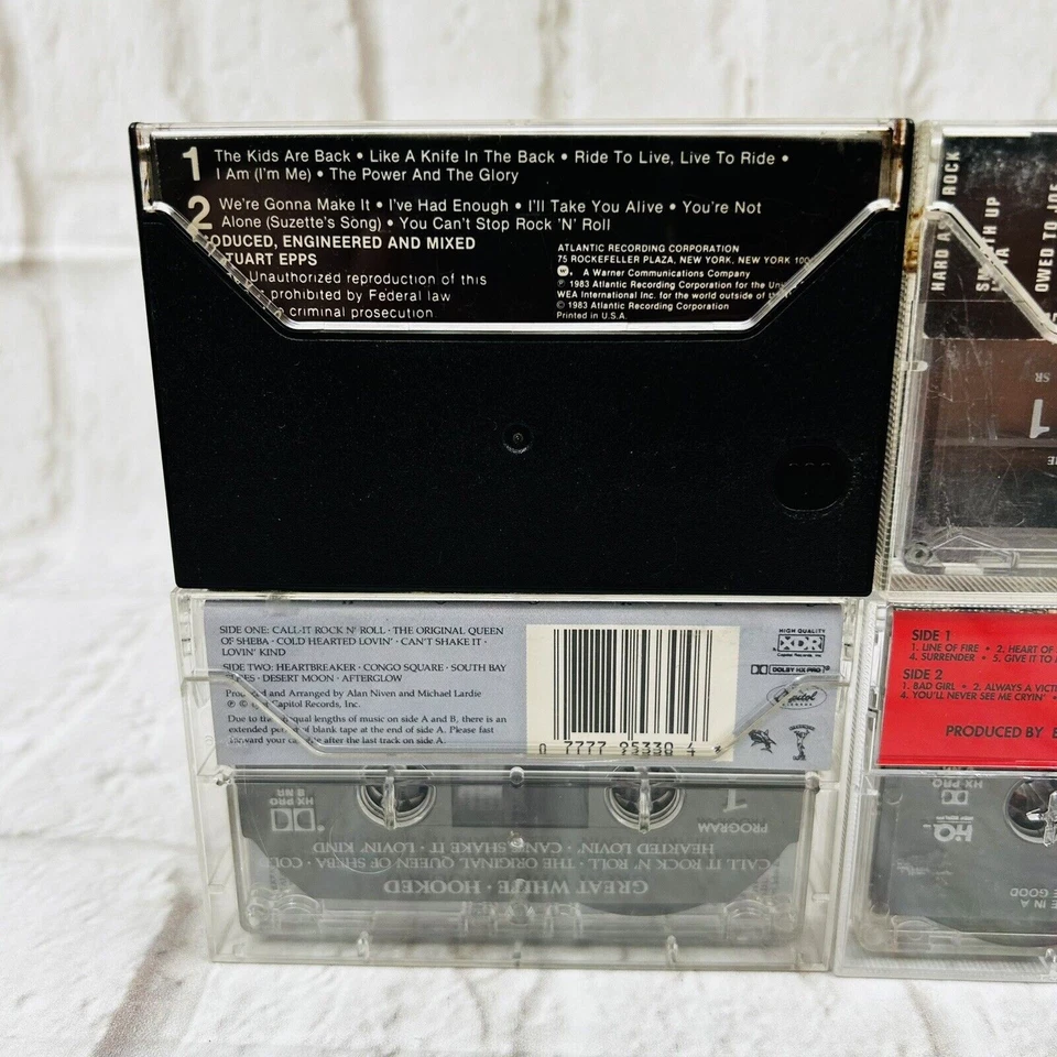 Trixter Twisted Sister Great White Bullet Boys Cassette Tape Lot Heavy Metal - Image 4 of 4