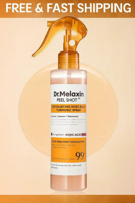 Dr. Melaxin Peel Shot Exfoliant Kojic Acid Turmeric Spray 200ml Brand new
