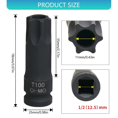 Star Impact Socket for Camshaft Pulley Position Correction In Engine Repair - Zdjęcie 8 z 8
